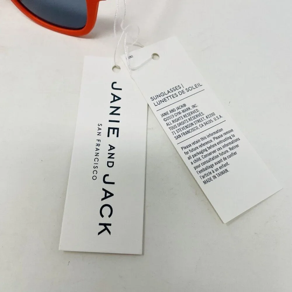 Janie and Jack Baby Boys Size 0-2 Years Oval Sunglasses in Frosted Red‎ $15